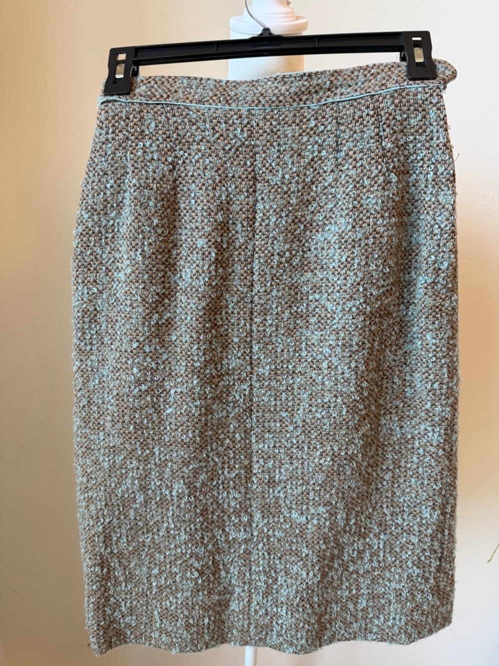 Vintage Samuel Robert Tweed Bouclé Pencil Skirt